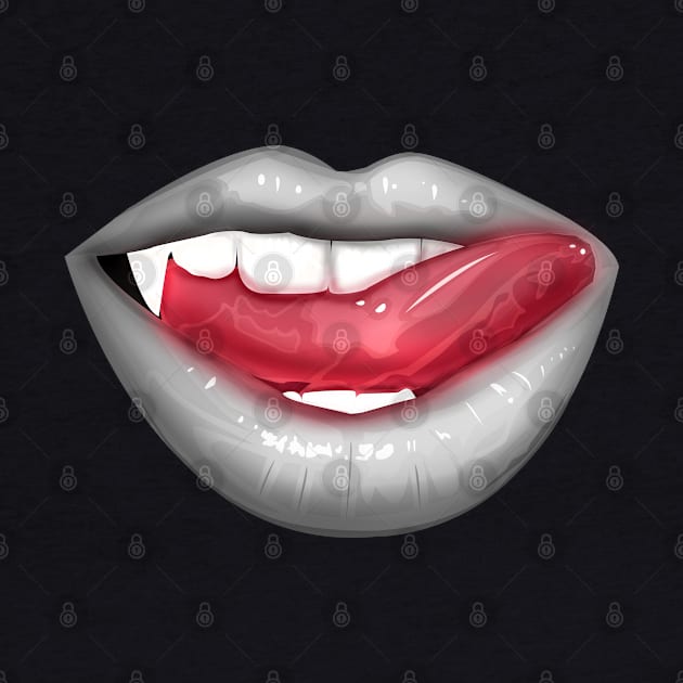 Vampire Lips - White by adamzworld